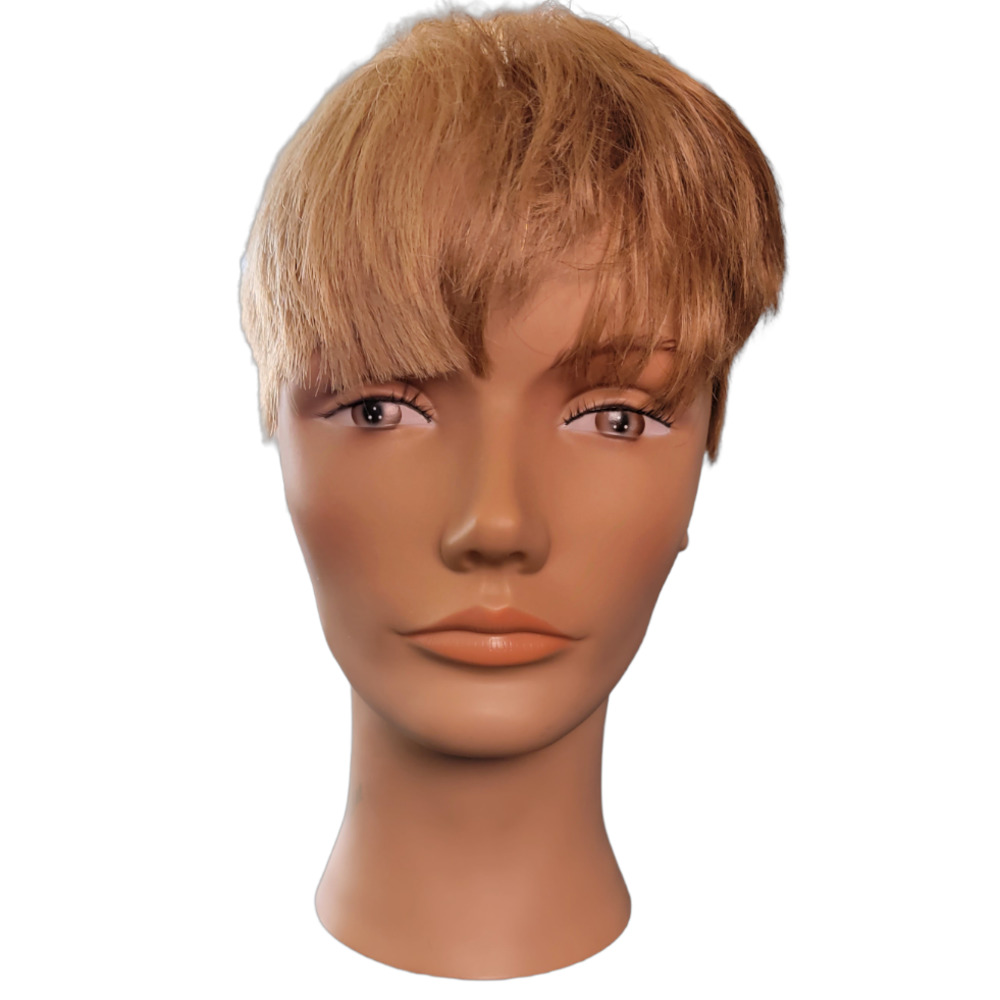 Mannequin Head Hairdressing Cosmetology 100% Human Hair Practice Training Doll